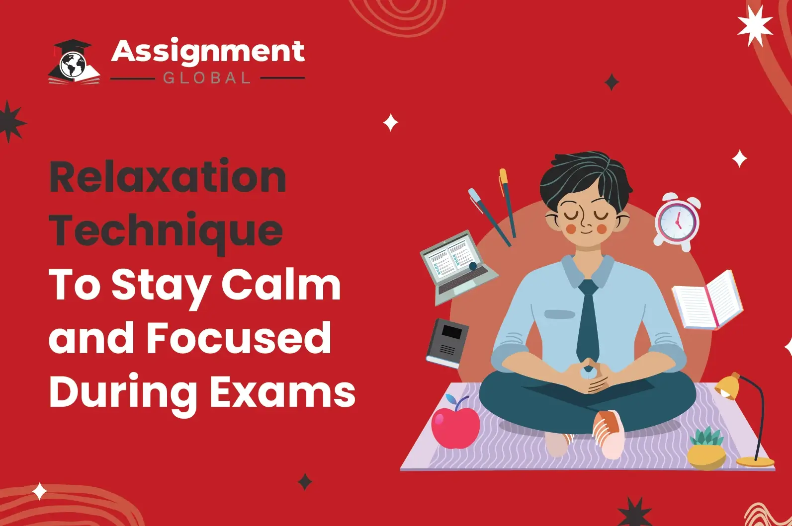 relaxation technique to stay calm and focused during exams